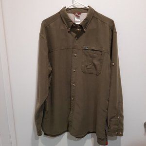 The North Face Men's Large Modal/Polyester Blend Long Sleeve Button Up Shirt